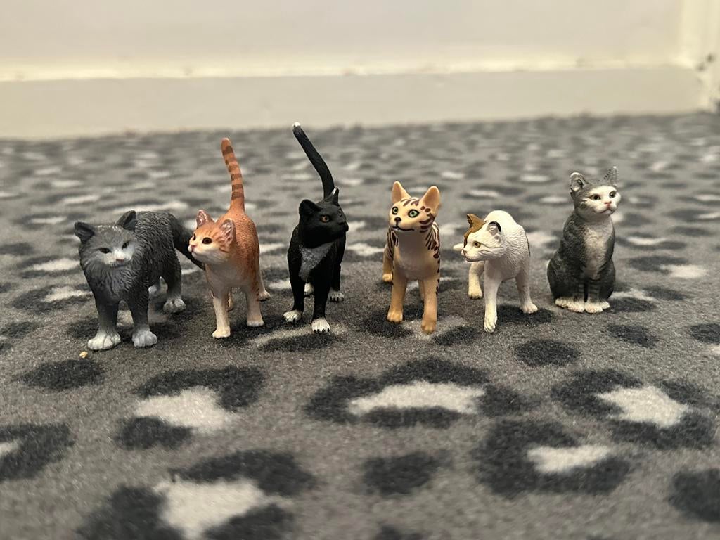Schleich katten, Ophalen, Nieuw, Hond of Kat, Beeldje of Figuurtje