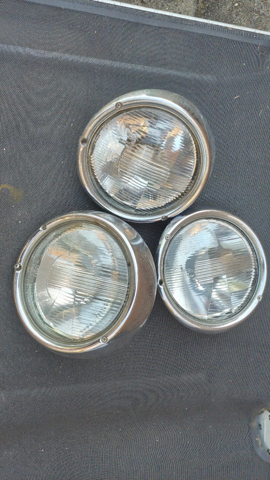 Volkswagen Kever Bosch koplampen  (3 stuks), Ophalen of Verzenden, Gebruikt, Universele onderdelen