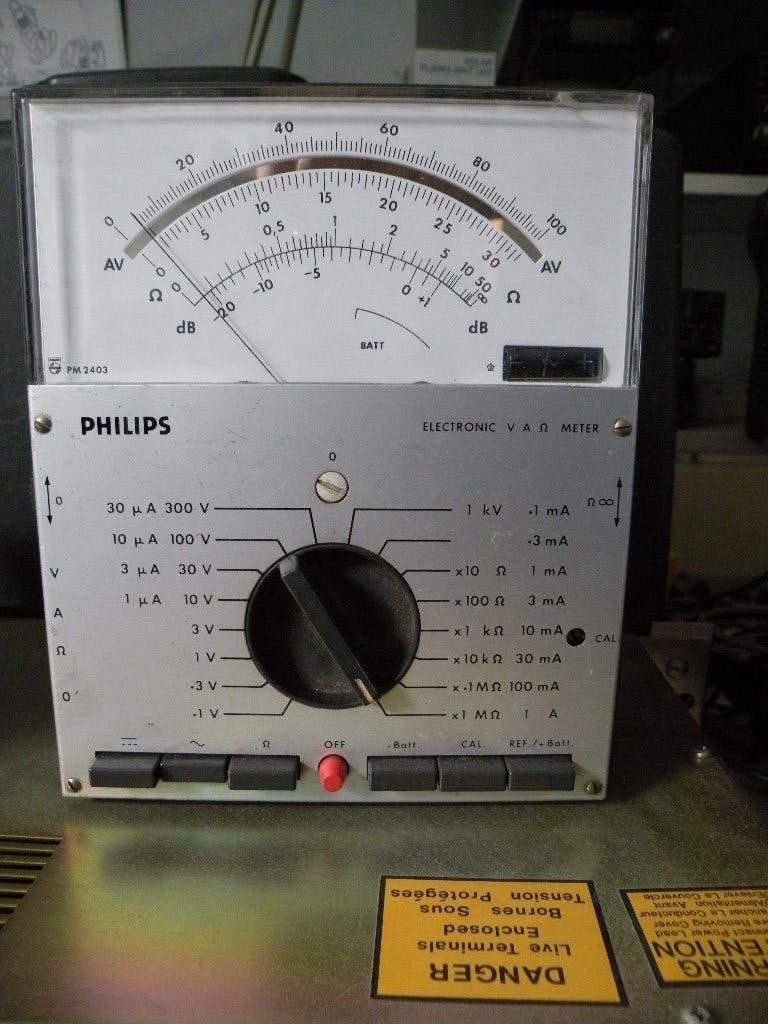 Philips universeel meter PM2403/05, Doe-het-zelf en Verbouw, Meetapparatuur, Ophalen of Verzenden, Gebruikt, Multimeter