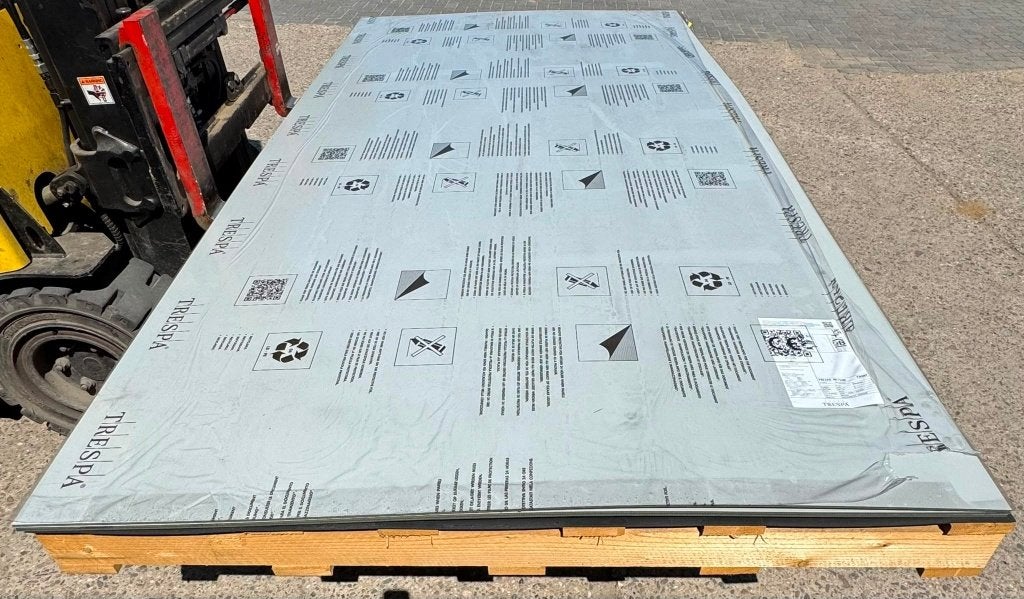 Trespa Meteon 6mm 305x153 Silver Grey, Ophalen, Nieuw, 250 cm of meer, Overige typen