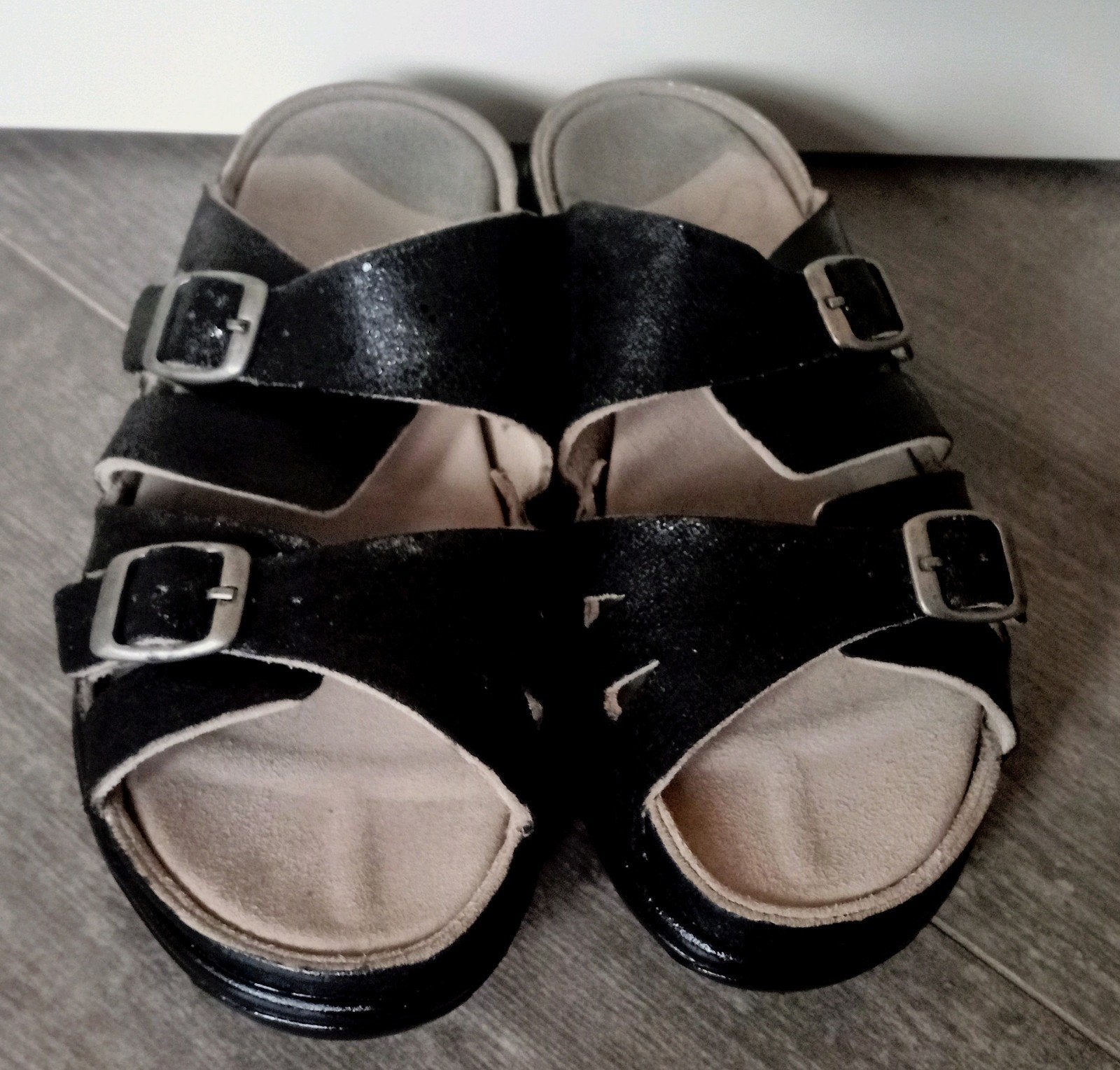 Zgan Zwarte Xsensible Slippers - Maat 39, Kleding | Dames, Zwart, Ophalen of Verzenden, Zo goed als nieuw, Slippers