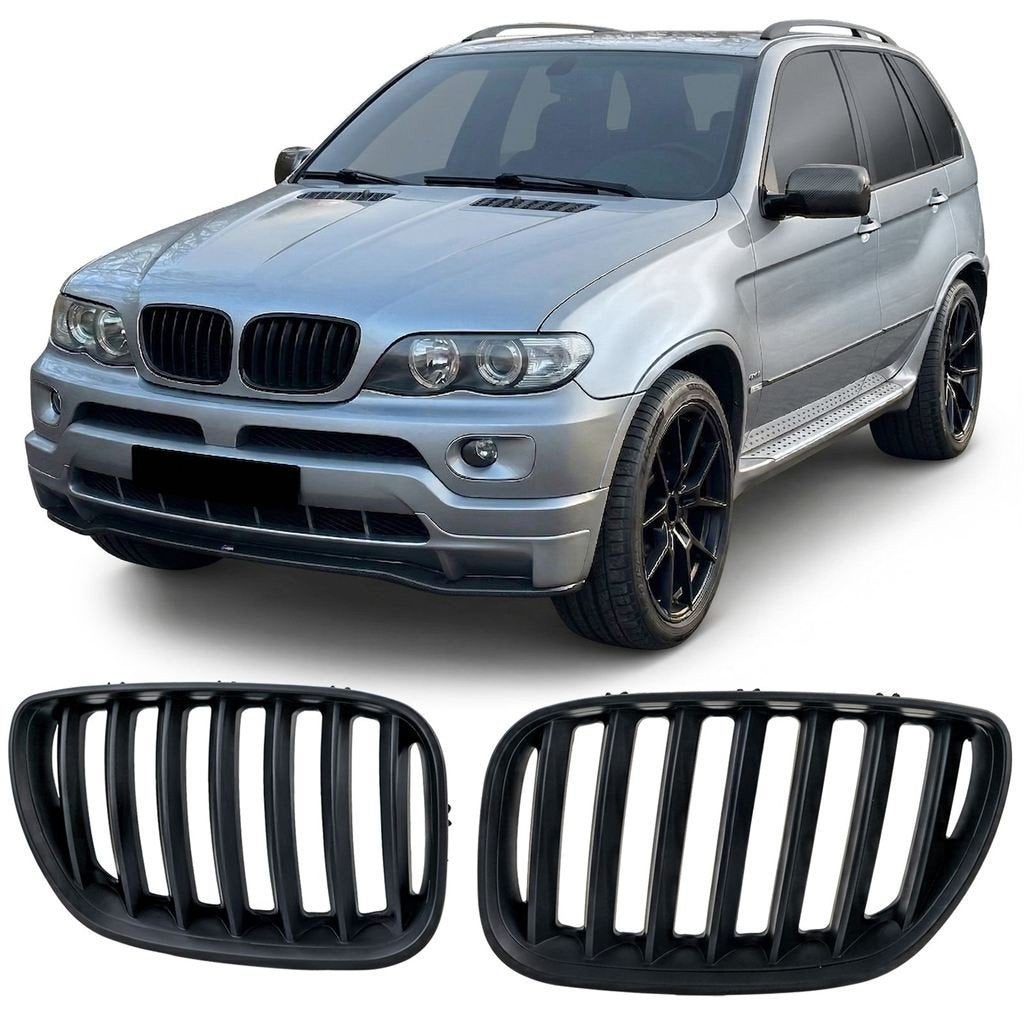 BMW X5 E53 Sport Nieren / Grill Zwart Mat 2-Delig, Verzenden, Automotive Parts, A.parts@hotmail.nl, Trasmolenlaan 12 3447 GZ Woerden