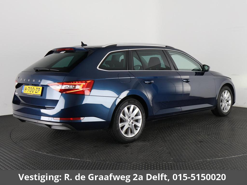 Skoda Superb Combi 1.5 TSI ACT Business Edition Automaat | N, Auto's, Skoda, Stof, 4 cilinders, 150 pk, Blauw