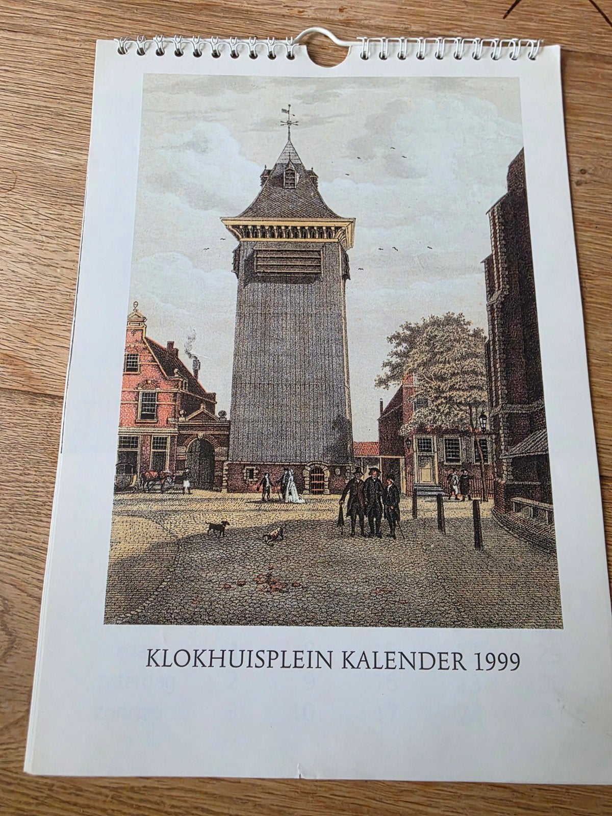 kalender Johan Enschede 1999 klokhuisplein Haarlem, Ophalen of Verzenden, Maandkalender