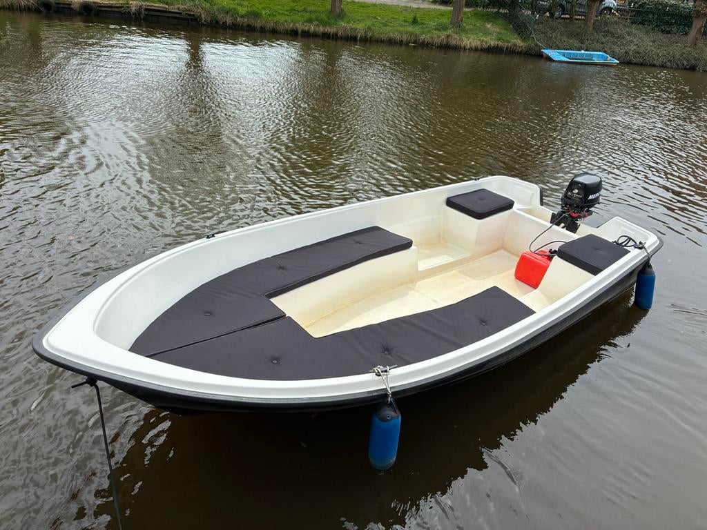 Boot 4,10 meter met rondzit, Ophalen, Gebruikt, Tot 10 pk, Buitenboordmotor