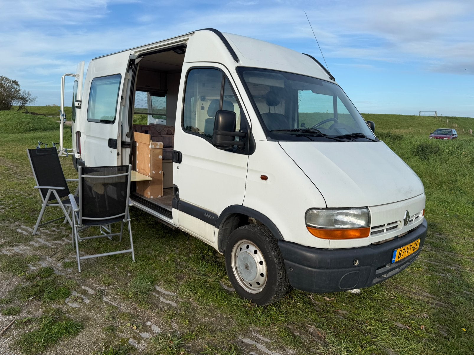Renault Master 2.2 DCi Buscamper compleet met veel opties., Overige merken, Chemisch toilet, Bestuurdersdeur, Ringverwarming