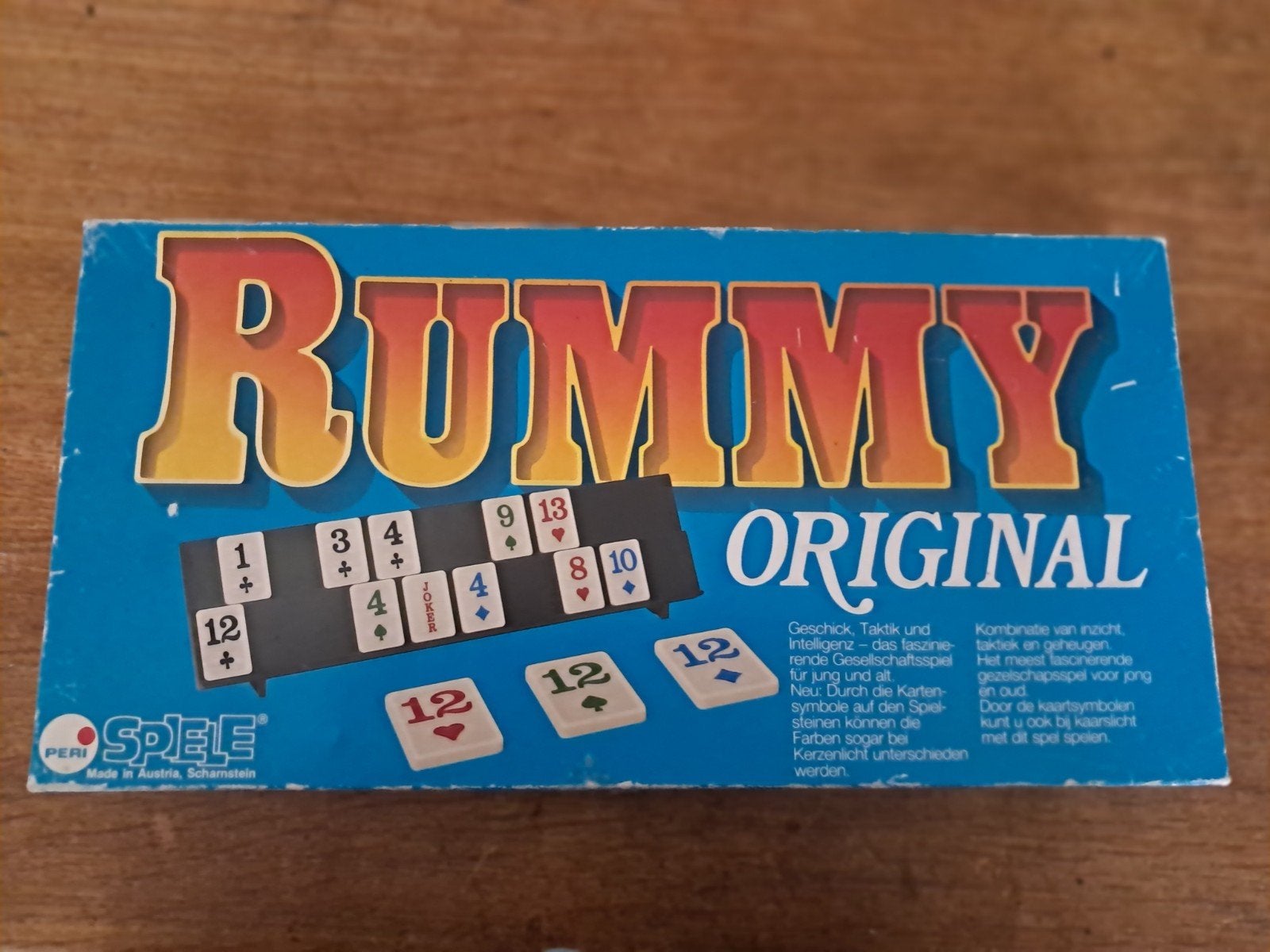Rummy Original Spel -, Drie of vier spelers, Ophalen of Verzenden, Gebruikt, PERN