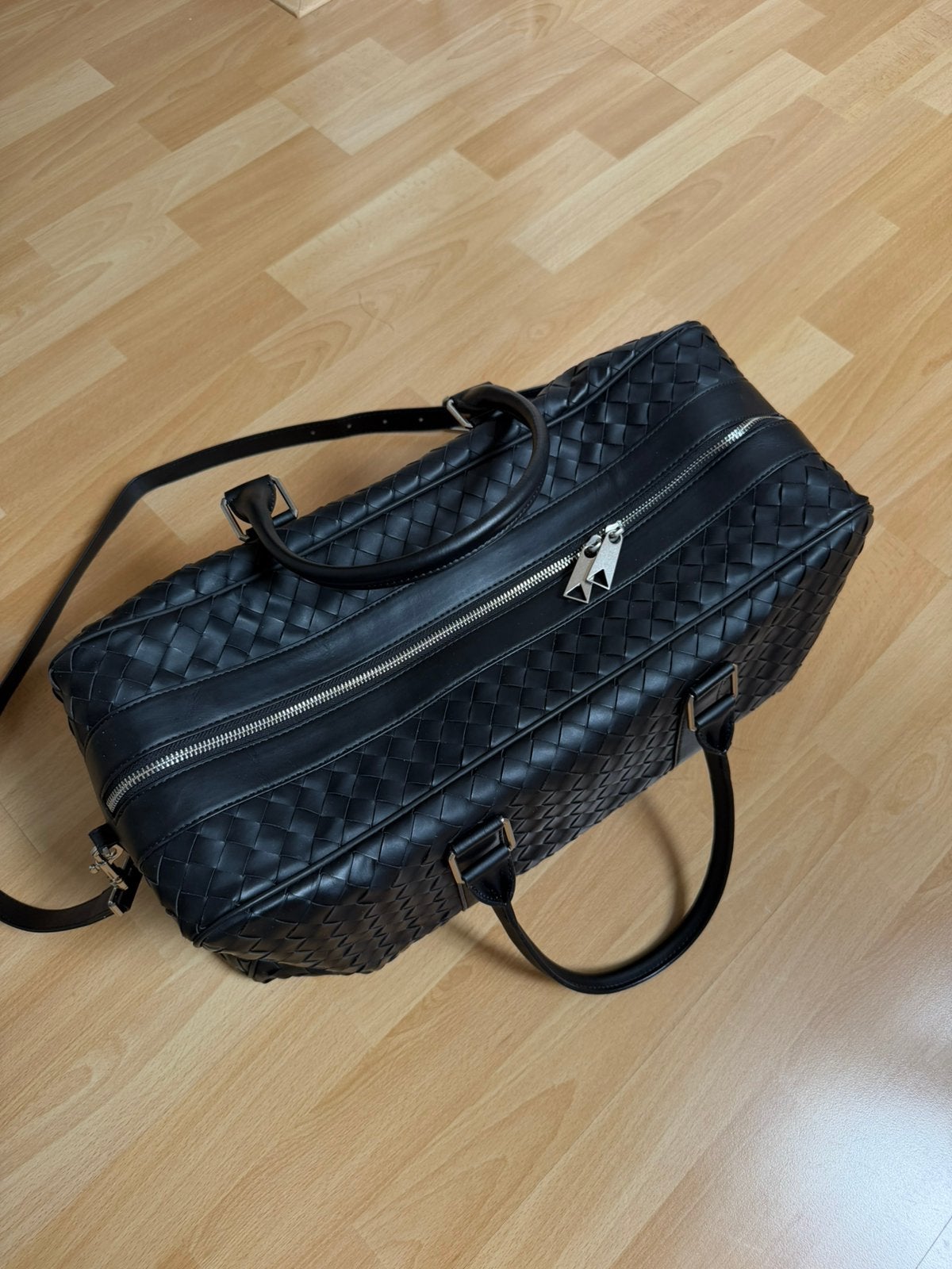 Bottega Veneta Duffle Bag, 30 cm of meer, Verzenden, Zwart, Nieuw