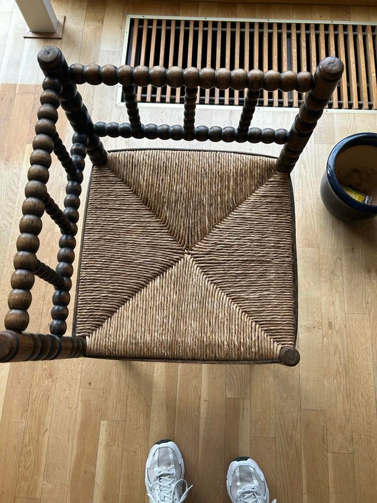 Antieke Bobbin hoekstoel, Antiek en Kunst, Antiek | Meubels | Stoelen en Banken, Ophalen of Verzenden