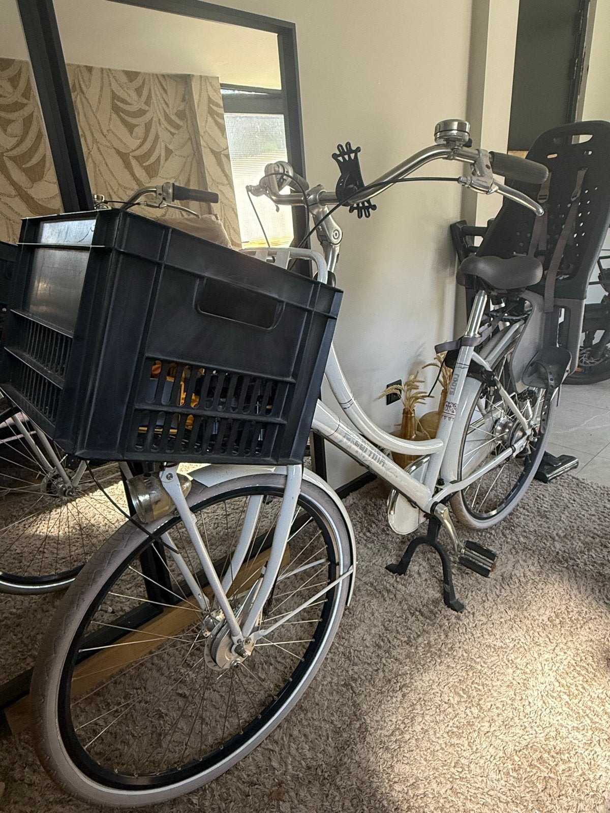 Cortina U4 Transportfiets met kinderzitje en krat, Overige merken, Gebruikt, Versnellingen, Ophalen of Verzenden