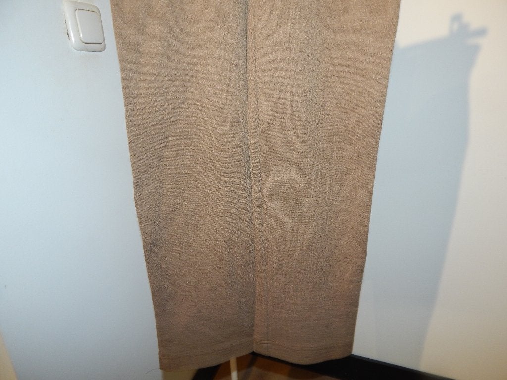 Plein Sud bruine broek wol elastische tailleband. F38, Plein sud, Bruin, Ophalen of Verzenden, Maat 36 (S)