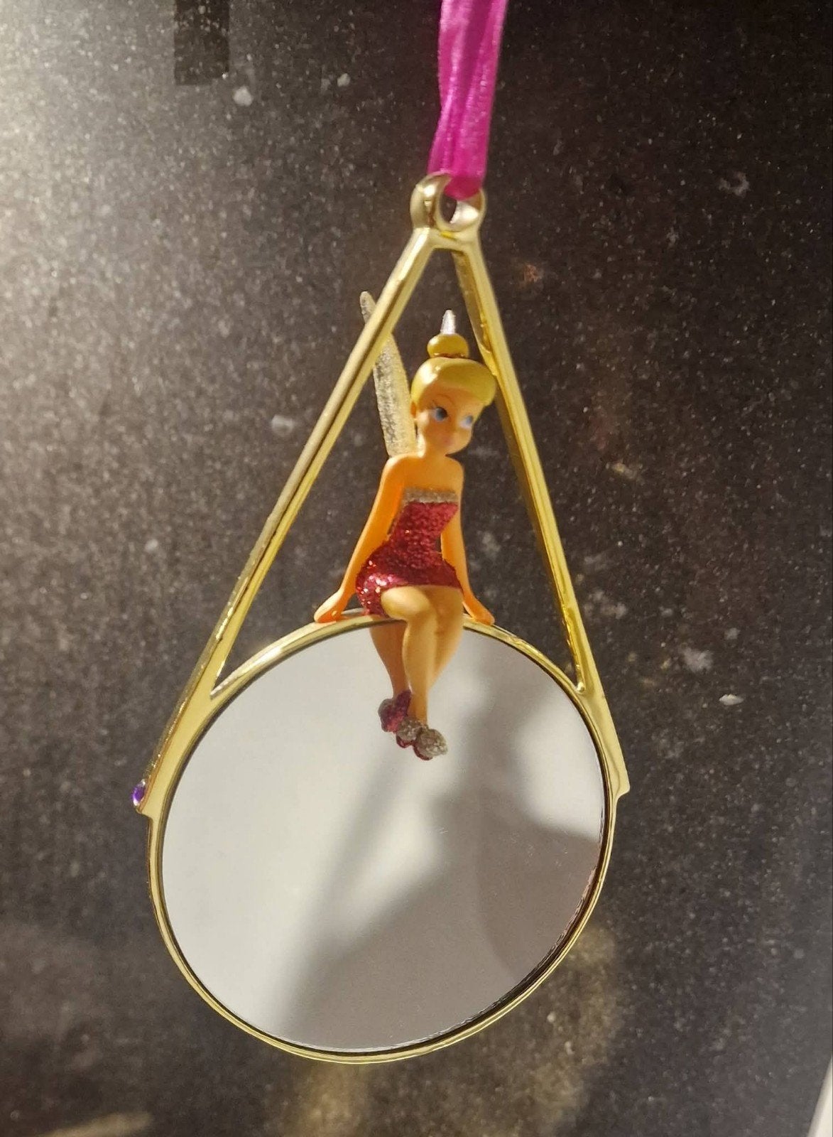Tinker Bell Ornament Disneyland Parijs Spiegel Disney, Verzamelen, Disney, Ophalen of Verzenden, Overige figuren, Zo goed als nieuw