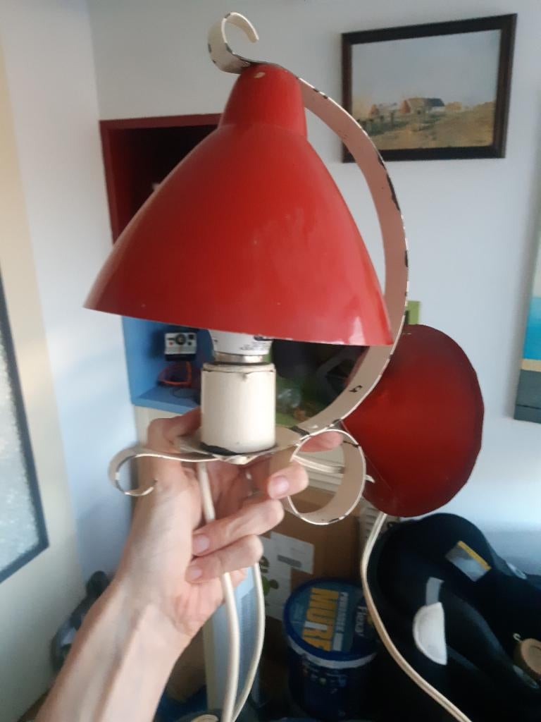 Brocante muurlamp, Ophalen, Gebruikt