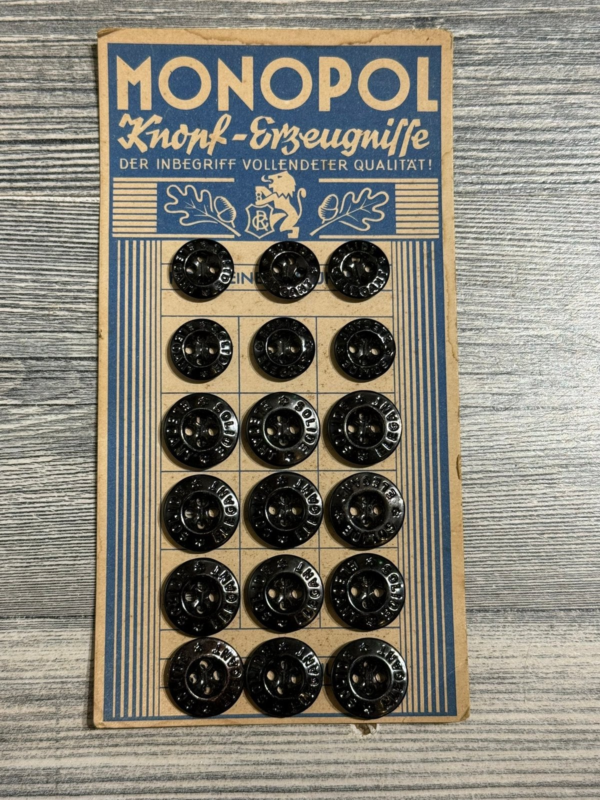 Complete set Duitse Monopol knopen ww2, Ophalen of Verzenden, Landmacht, Duitsland, Overige typen