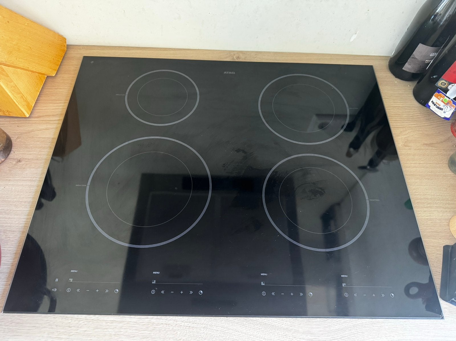 ATAG inductiekookplaat HI6271M kookplaat inductie, Witgoed en Apparatuur, Kookplaten, Ophalen, 4 kookzones, Zo goed als nieuw