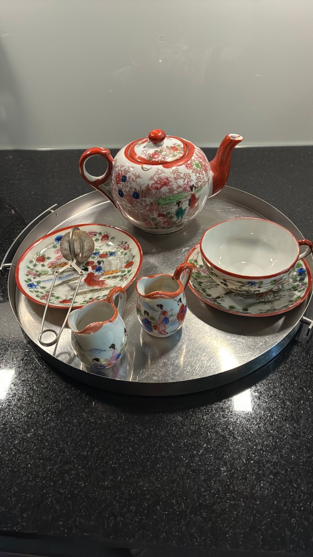 Antiek Chinees theeset, Antiek en Kunst, Ophalen of Verzenden