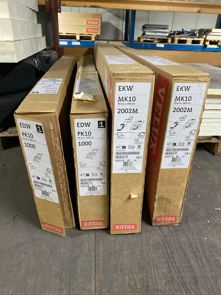 Nieuwe Velux dakraam gootstukken EDW PK10 en EKW MK10, Ophalen, Nieuw