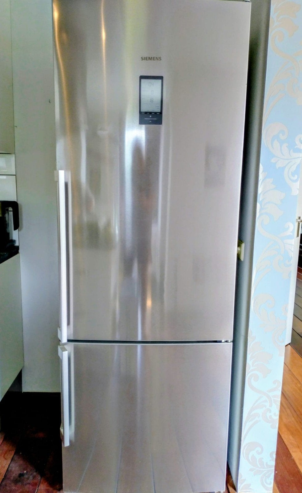 Siemens Koel-vriescombinatie met NoFrost en HyperFresh, Witgoed en Apparatuur, Koelkasten en IJskasten, Ophalen, Gebruikt, 200 liter of meer