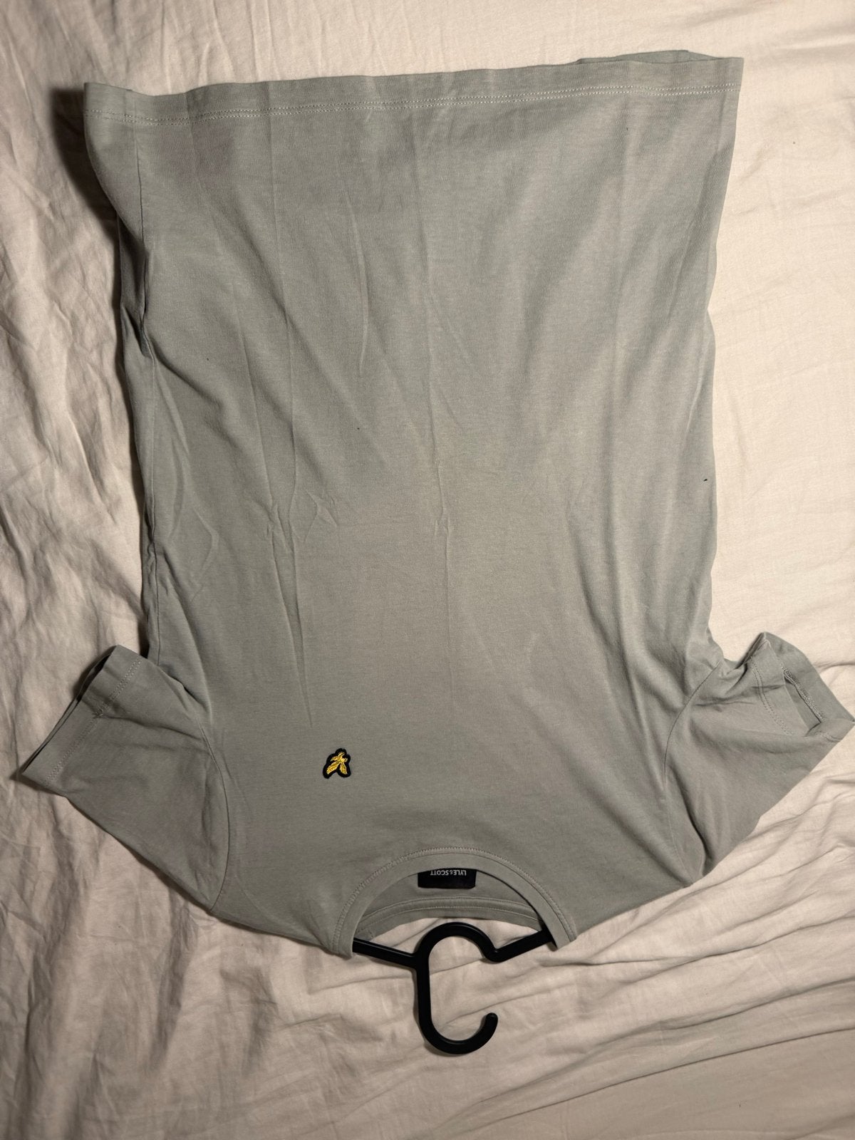 Lyle & Scott T-shirt - Grijs/Groen maat 158, Ophalen, Zo goed als nieuw, Maat 48/50 (M), Grijs