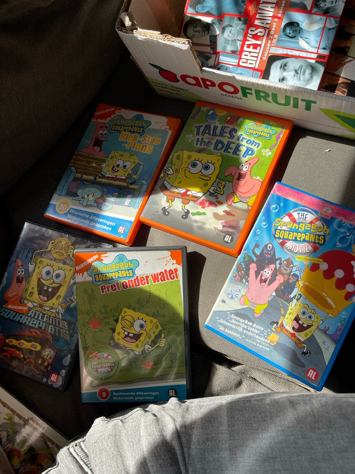 SpongeBob SquarePants DVD Collectie - 5 Films, Gebruikt, Animatie, Verzamelbox, Alle leeftijden