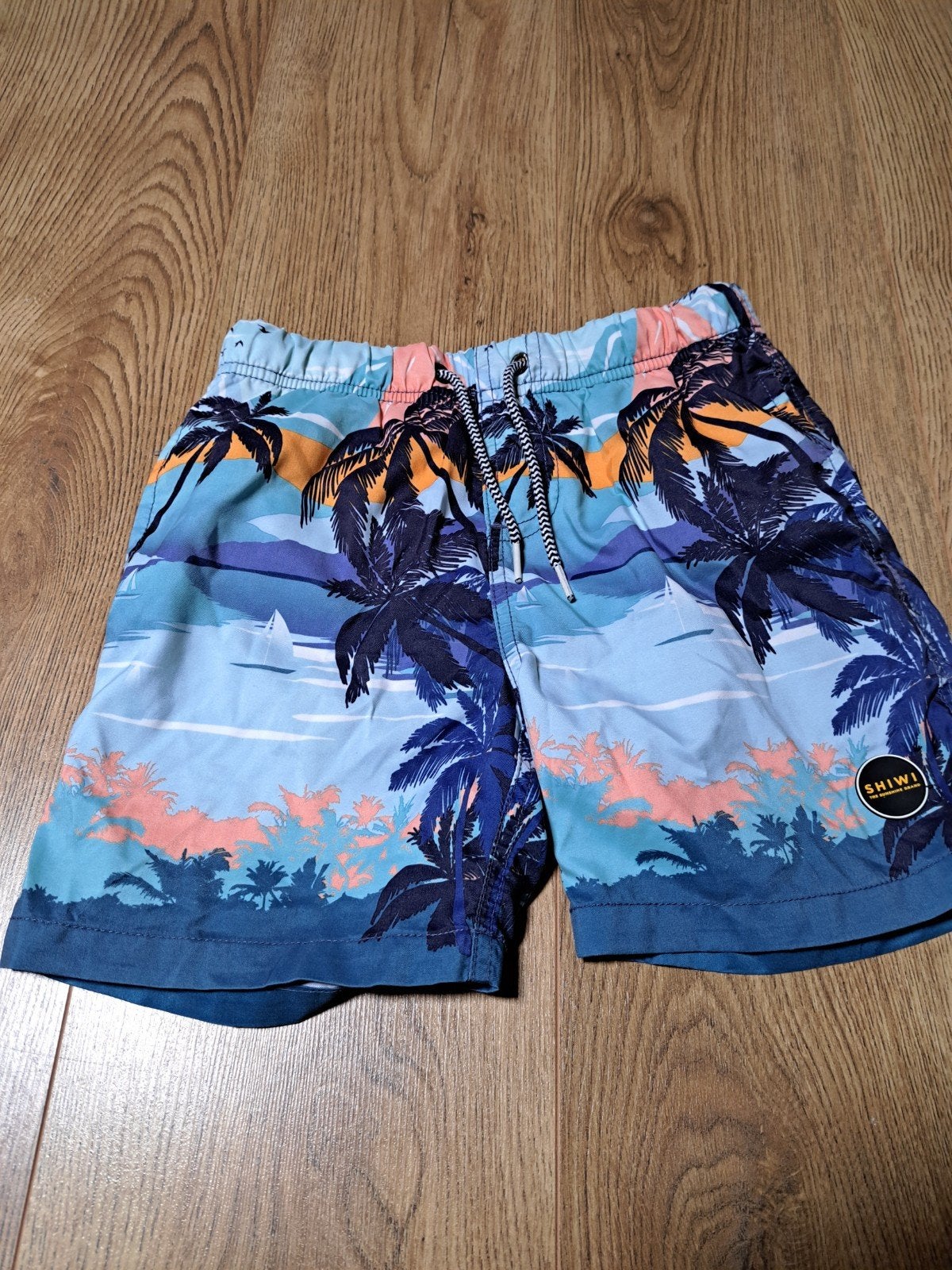 Shiwi zwemshort met palmbomen, maat 140, Gebruikt, Ophalen of Verzenden, Maat 140, Zwembroek