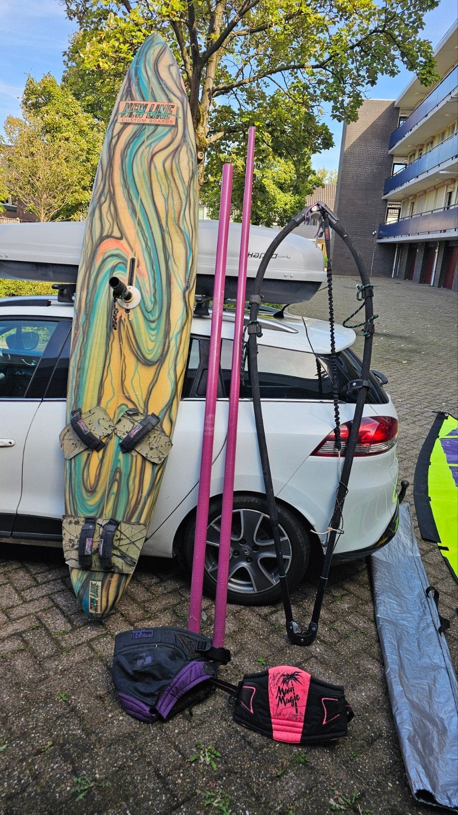 Complete windsurf set - Ideaal voor beginners en gevorderden, Ophalen, Gebruikt, Complete set