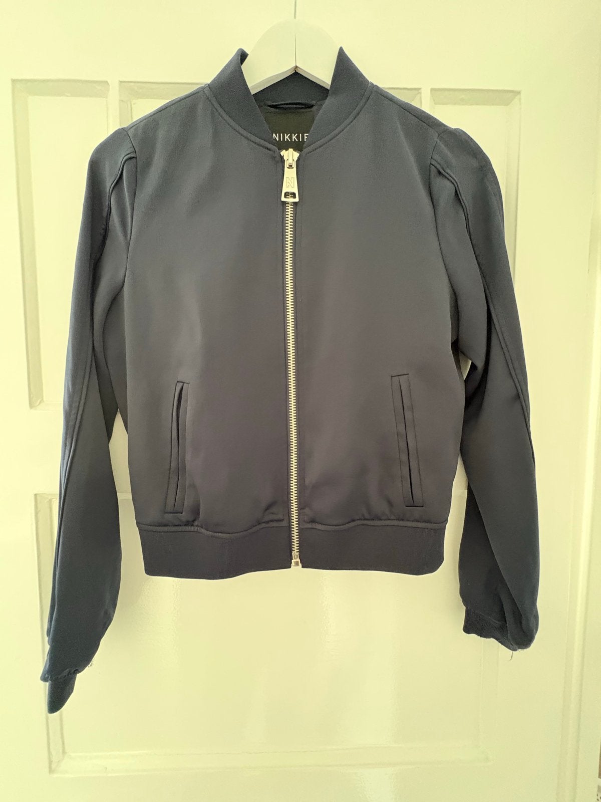 Nikkie bomberjack/vest maat 34, Ophalen of Verzenden, Gedragen, Maat 34 (XS) of kleiner, Blauw