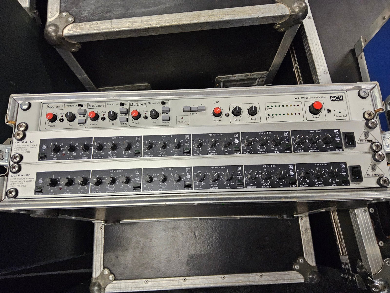 SCV audio  3 kanaals voiceover mixer, Ophalen of Verzenden, Gebruikt, Audio