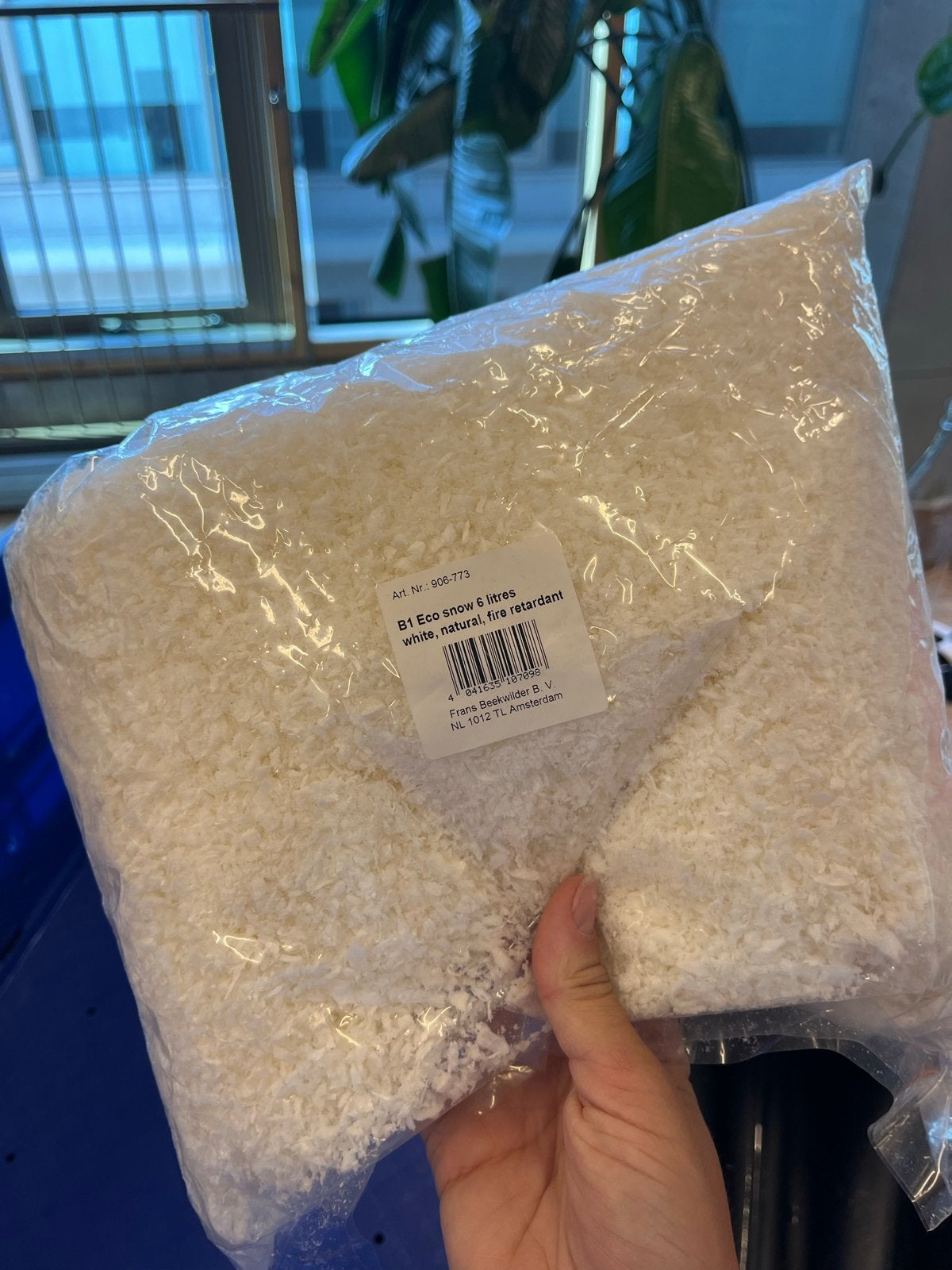 gratis 2.5 zak nepsneeuw, Ophalen
