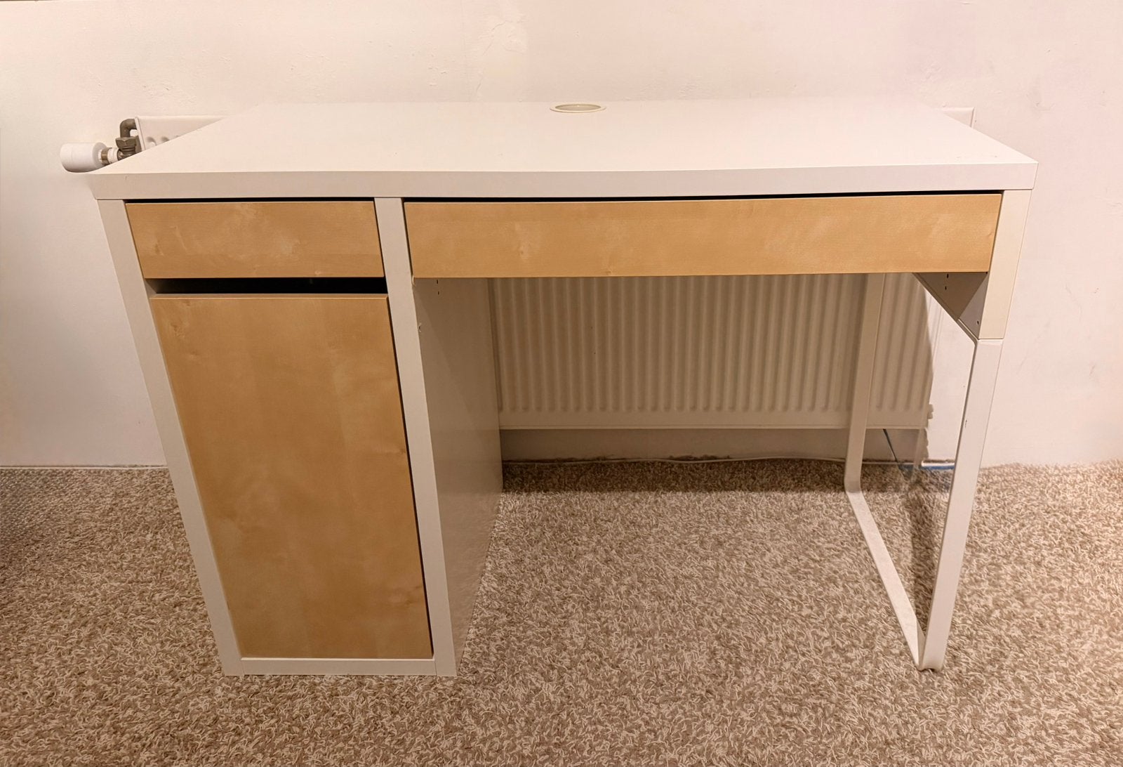 Ikea Micke bureau, Huis en Inrichting, Bureaus, Ophalen, 105 cm, Gebruikt, Spaanplaat of MDF