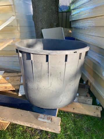 Gratis!! 500 LITER KUIP ZWART, Ophalen, Gebruikt, Rond, Kunststof