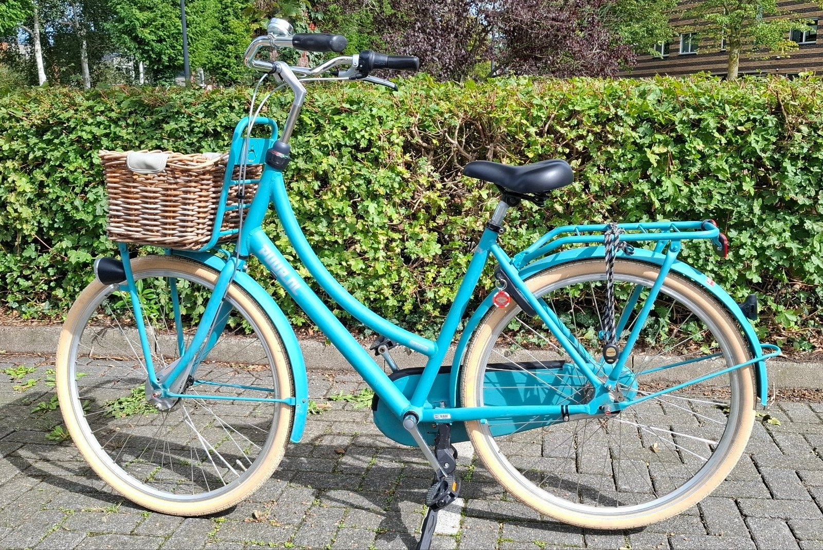 Gazelle PuurNL Damesfiets - Turquoise, 7 versnellingen, Ophalen, Terugtraprem, Versnellingen, Gazelle
