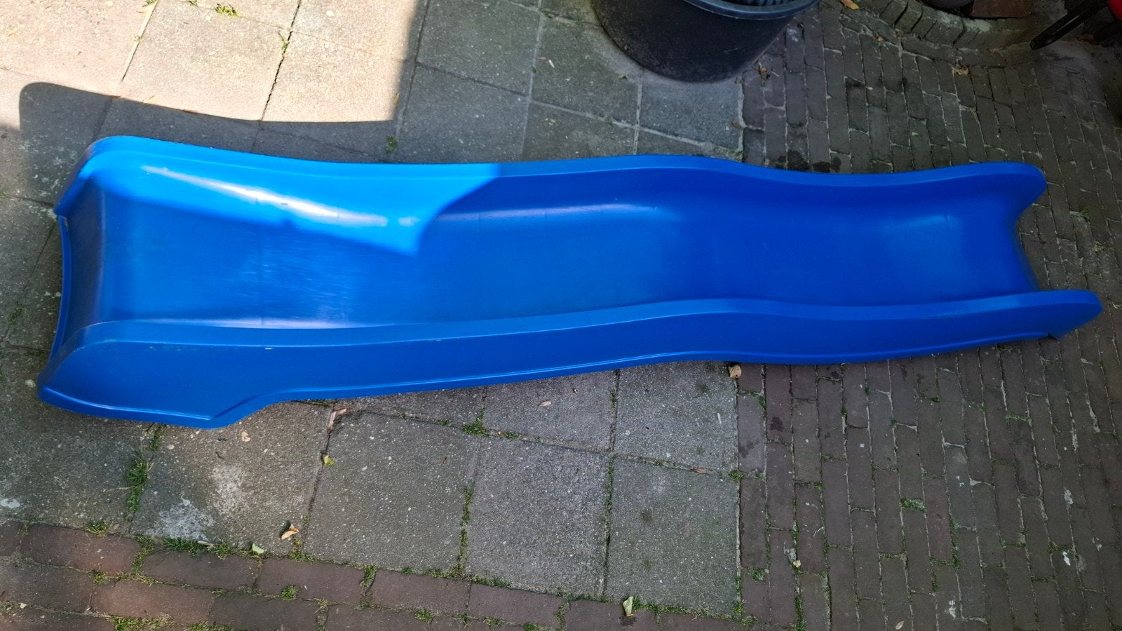 Blauwe glijbaan voor speeltoestel, Ophalen, Gebruikt, Glijbaan, Aanbouwonderdeel