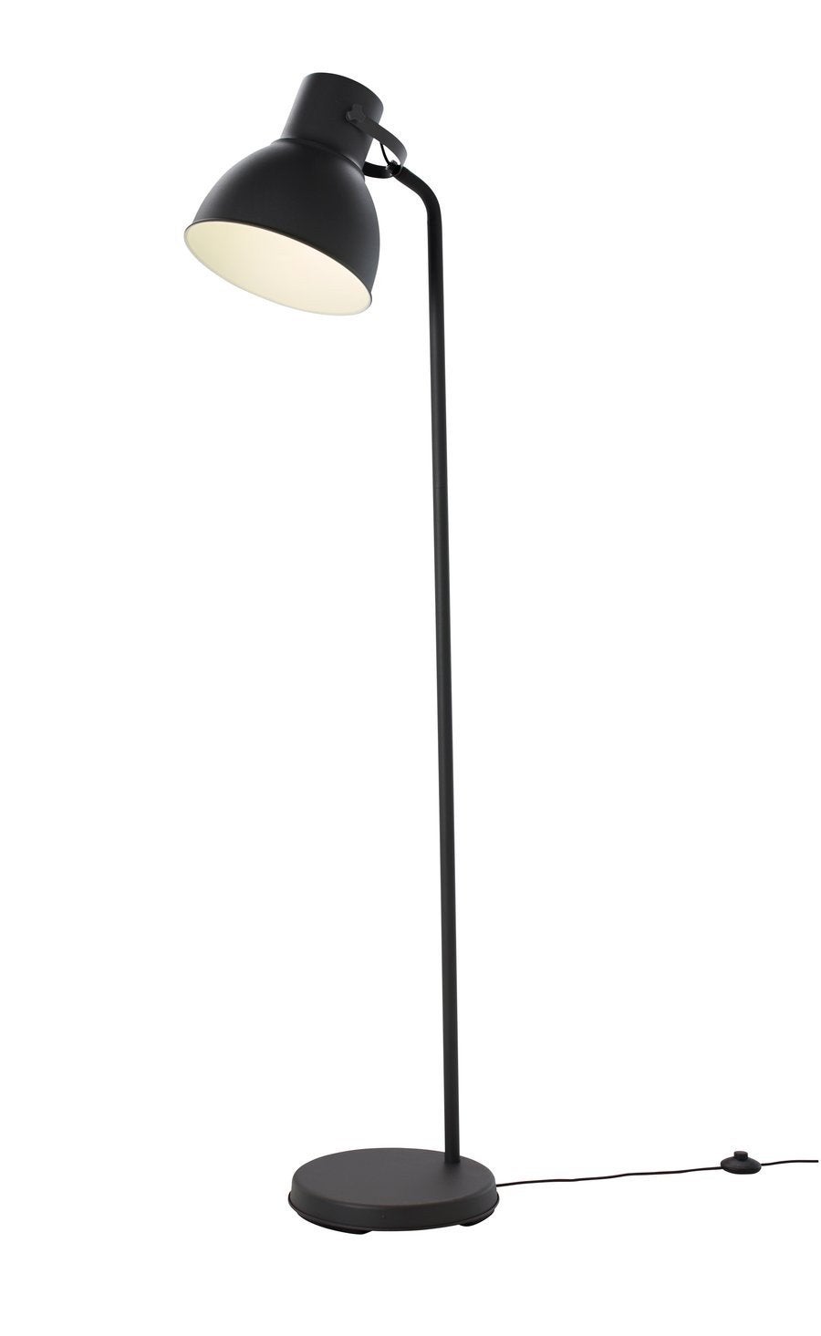 IKEA Hektar Vloerlamp Donkergrijs - Zo goed als nieuw, Huis en Inrichting, Lampen | Vloerlampen, Ophalen, E27 (groot), Zo goed als nieuw