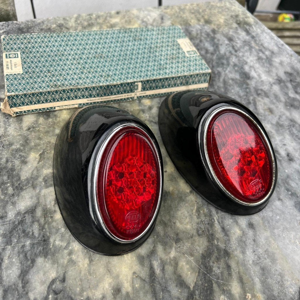 Achterlichtenset voor VW Beetle 56-61, zwart L41, Ophalen of Verzenden, Gebruikt