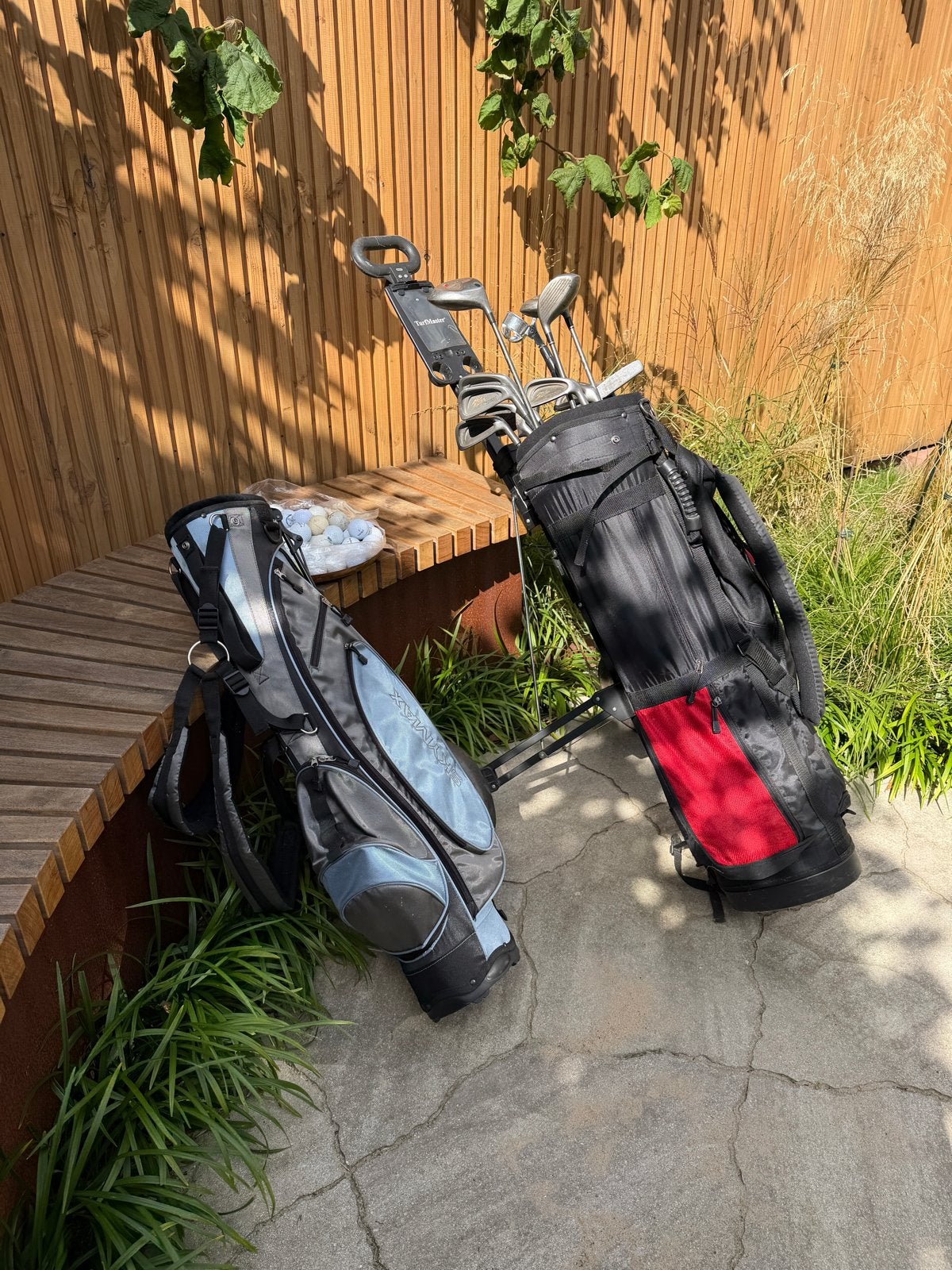 Complete Golfset Heren Rechtshandig met Trolley en Ballen, Ophalen, Gebruikt, Set