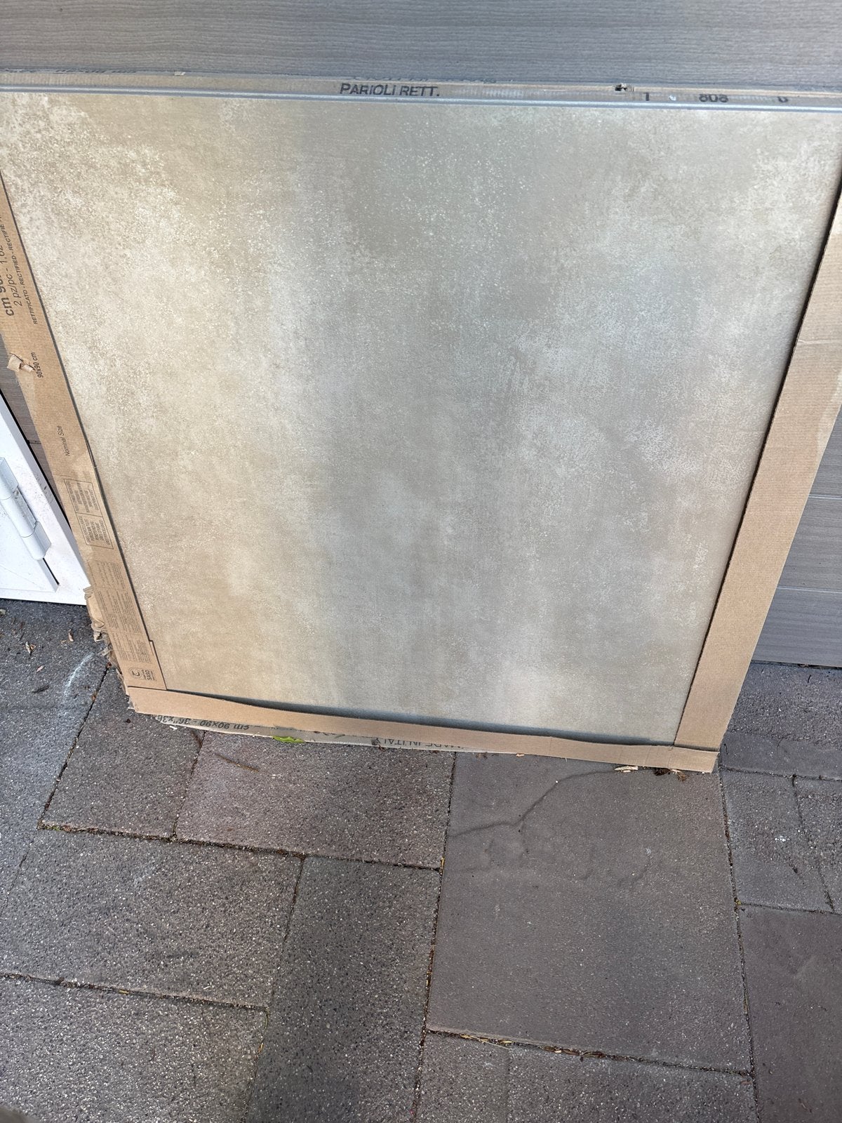 6 Grote keramische vloertegels 90x90 cm, Doe-het-zelf en Verbouw, Tegels, Ophalen, 60 cm of meer, Keramiek, Nieuw