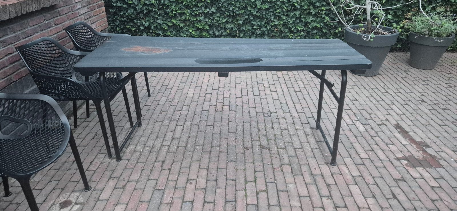 Opknapper legertafel - Mooie oude tafel, Ophalen, Gebruikt, Rechthoekig, Hout