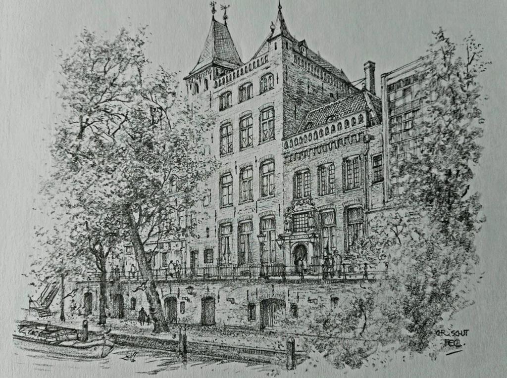 Oudegracht 99, huis Ondaen ... Utrecht  ..., Antiek en Kunst, Ophalen of Verzenden