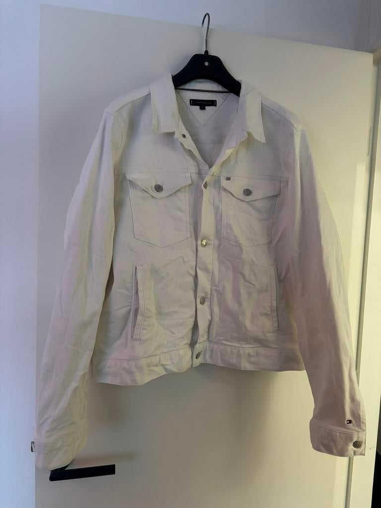 Tommy hilfiger spijkerjas maat M, Ophalen of Verzenden, Zo goed als nieuw, Maat 38/40 (M), Wit