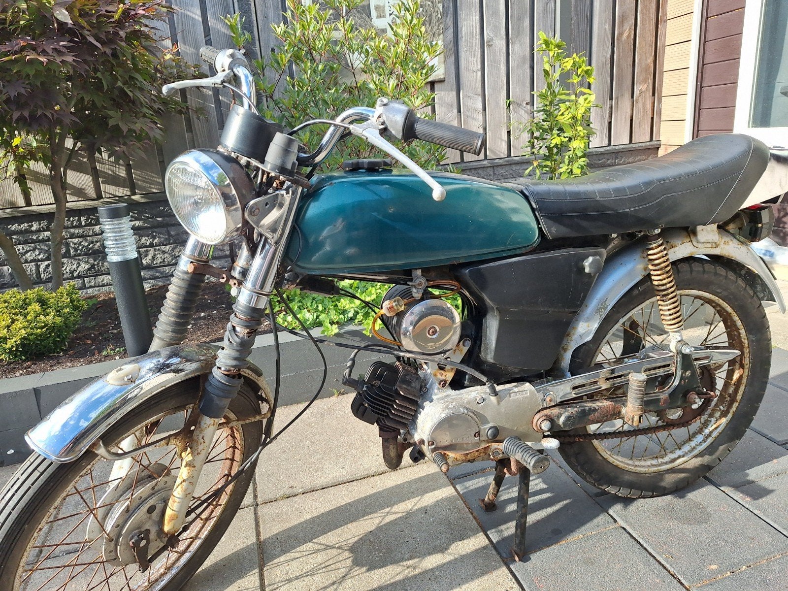 yamaha fs1 2ru schuurvonsdt, Fietsen en Brommers, Brommers | Oldtimers, Ophalen, Maximaal 45 km/u, Yamaha, 49 cc
