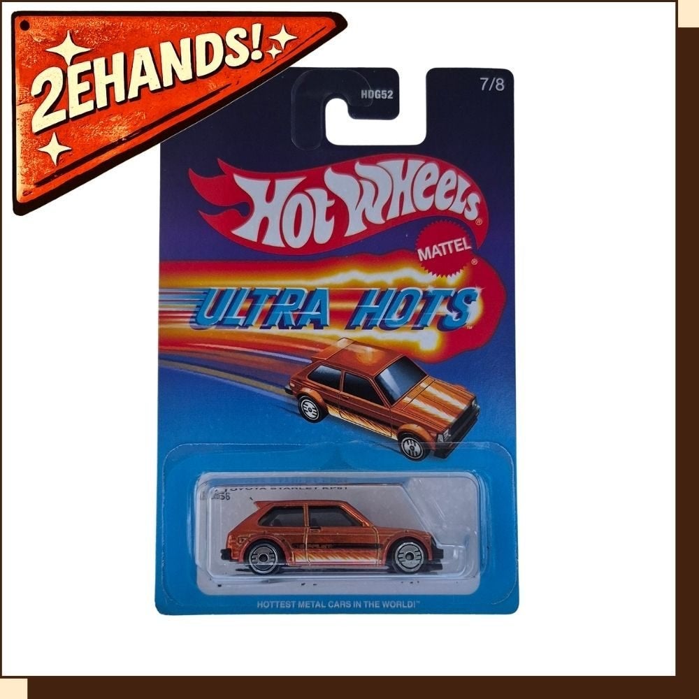 Hot Wheels '81 Toyota Starlet KP61 #7/8 Ultra Hots, Mattel, Mattel, Ophalen of Verzenden, Zo goed als nieuw