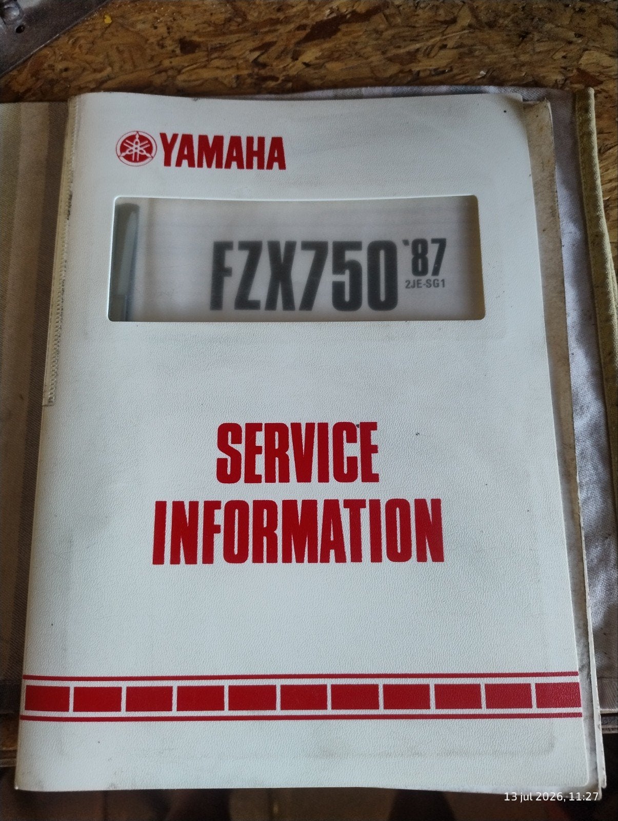 Yamaha FZX750 Montage- en Servicehandleiding '87, Motoren, Verzenden, Yamaha