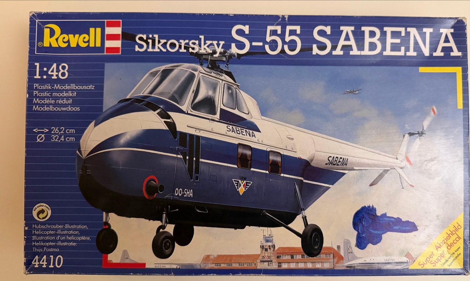 Revell Sikorsky S-55 SABENA en MLD versie 1/48 dubbel, Ophalen of Verzenden, Zo goed als nieuw, Groter dan 1:72, Revell