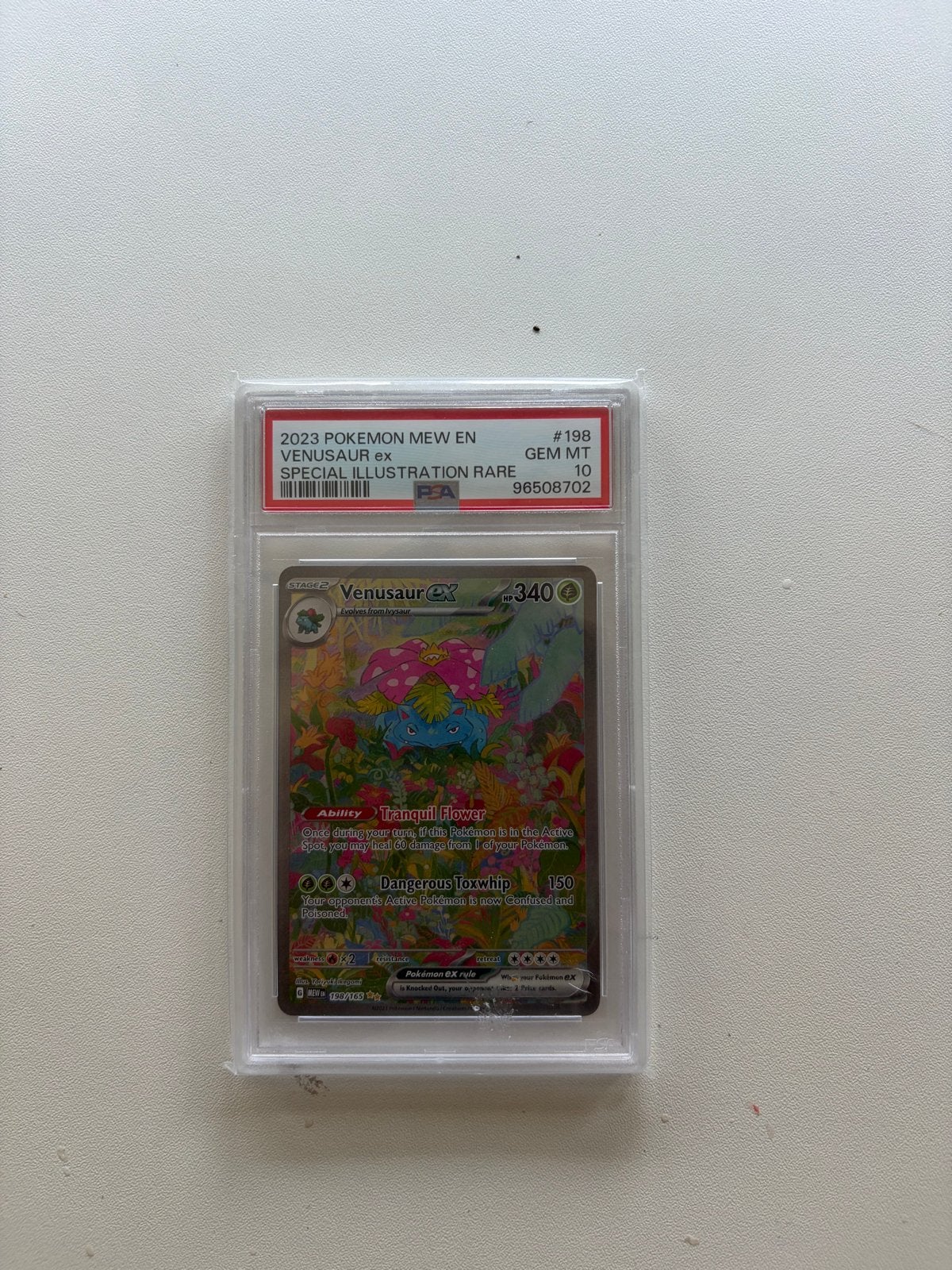 Venusaur ex Special Illustration Rare PSA 10 Pokémon kaart, Ophalen, Nieuw, Losse kaart