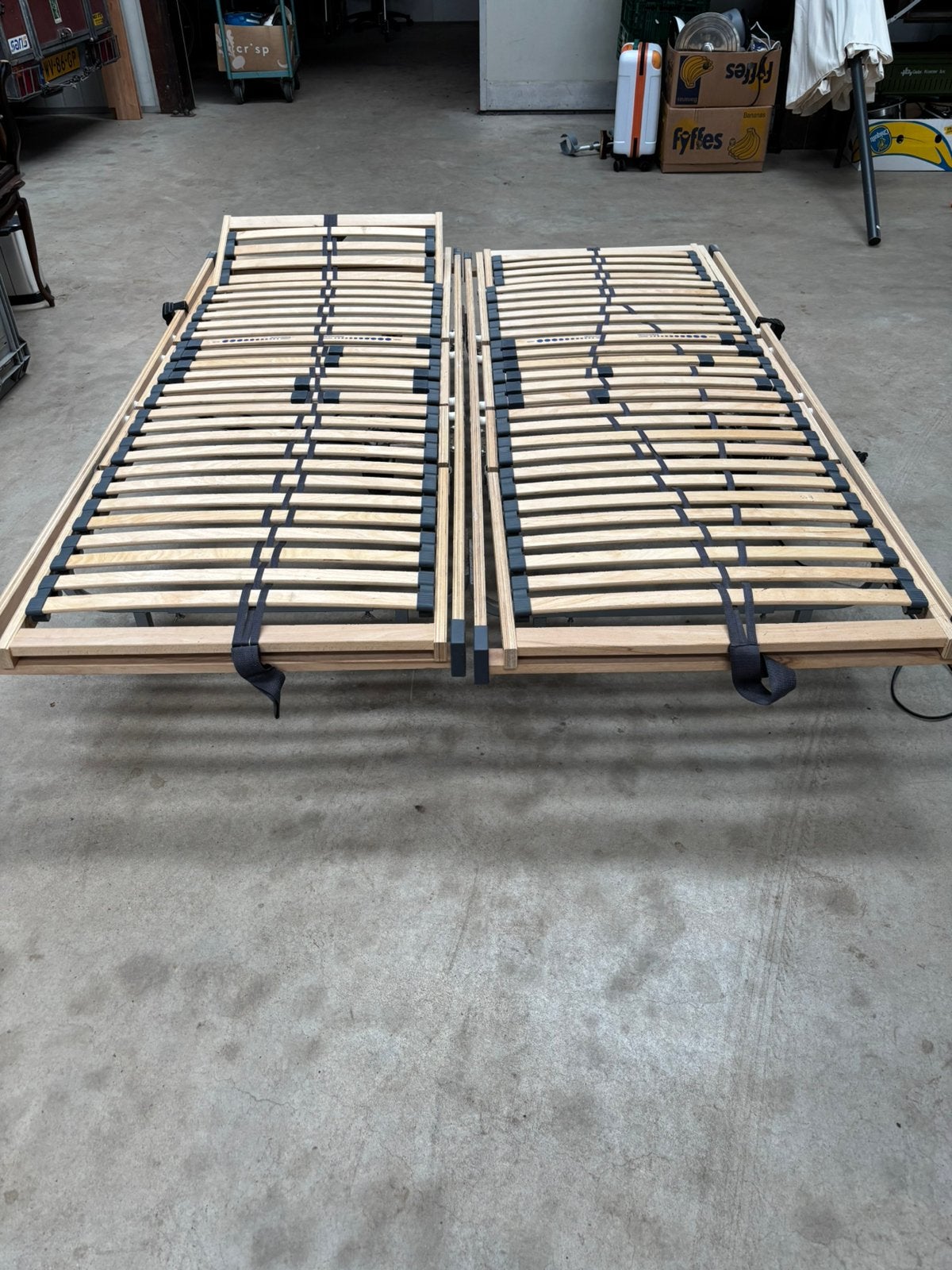 Elektrisch bedonderstel 2 stuks, Ophalen, Gebruikt, Eenpersoons, 190 cm of minder