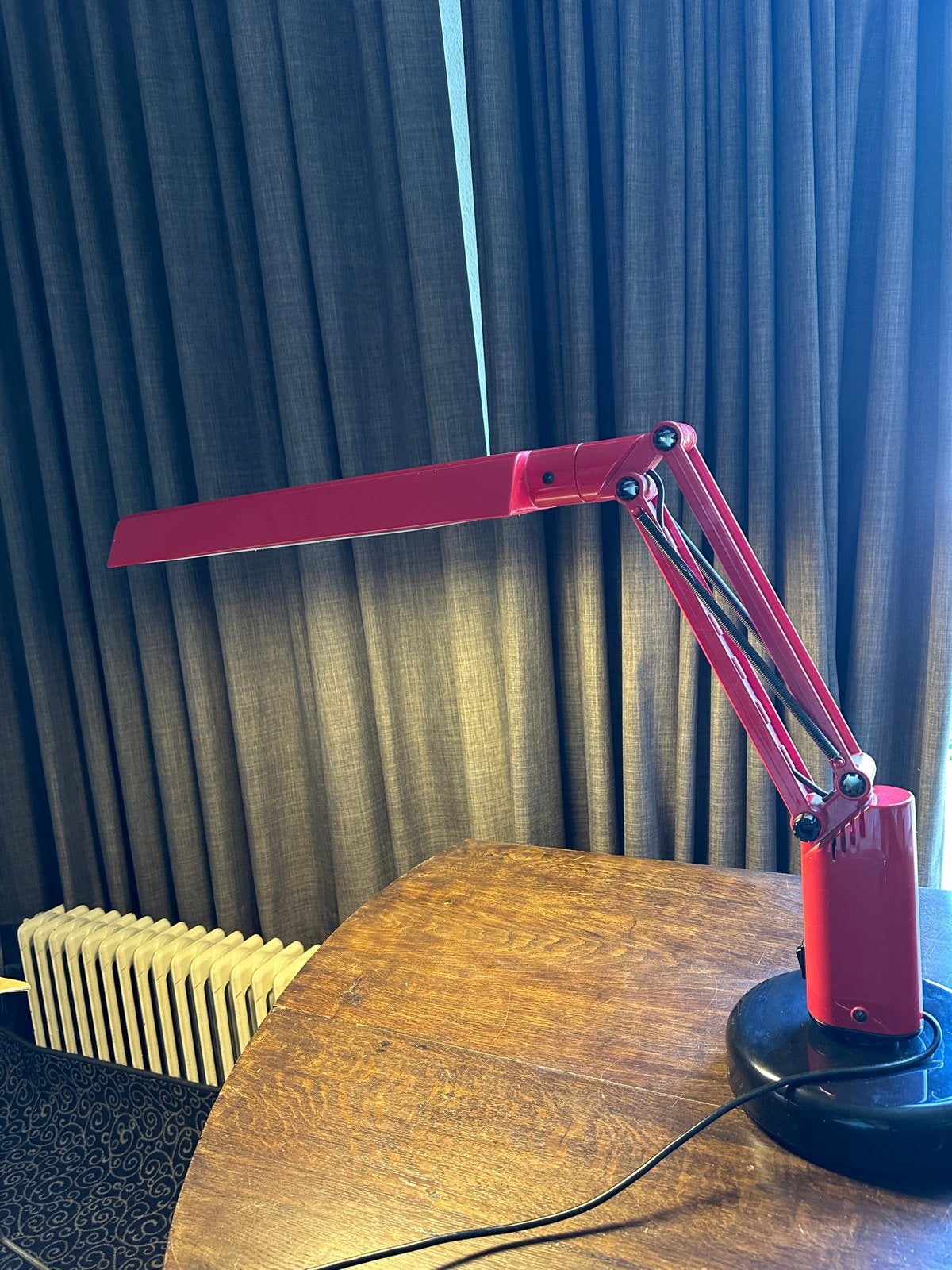 Rode Lucifer Bureaulamp door Fagerhults, 1970s, Metaal, Overige merken, Gebruikt, G13 (TL)