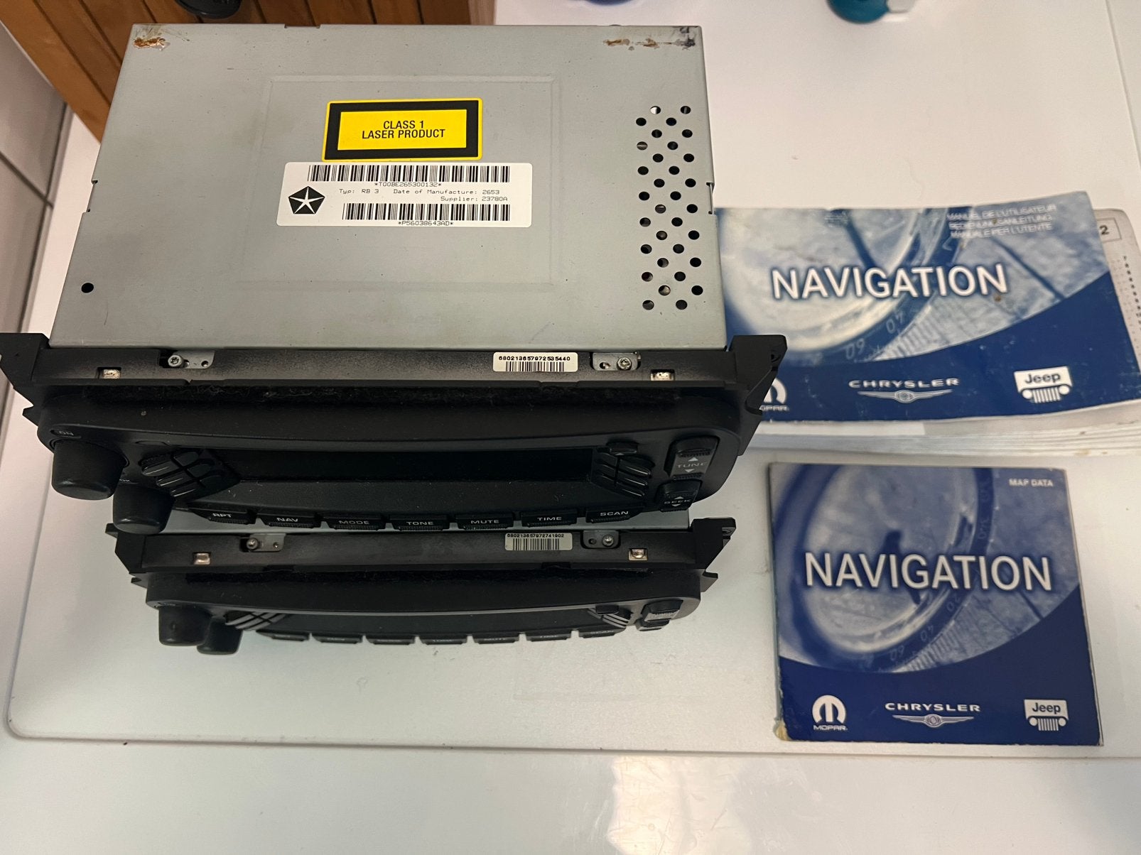 RB3 Chrysler Jeep Radio Navigatie zie omschrijving, Ophalen of Verzenden, Gebruikt