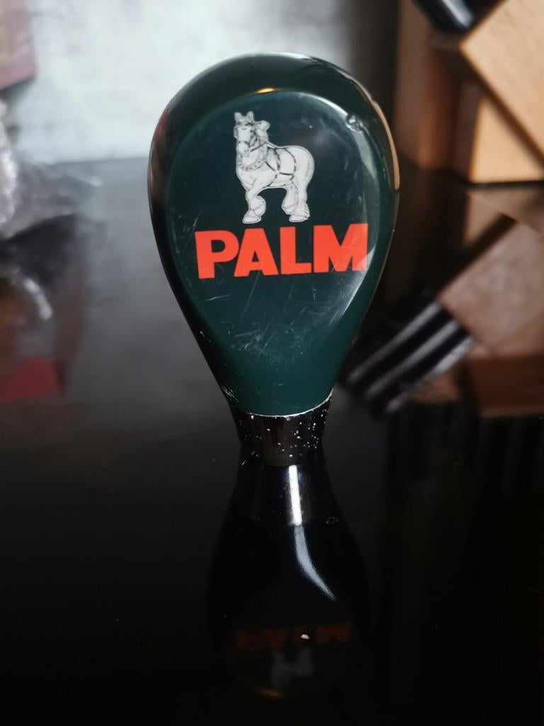 Vintage Palm Bier Tapkraan Handvat - Groen met Paard, Verzamelen, Merken en Reclamevoorwerpen, Verzenden, Gebruikt, Gebruiksvoorwerp