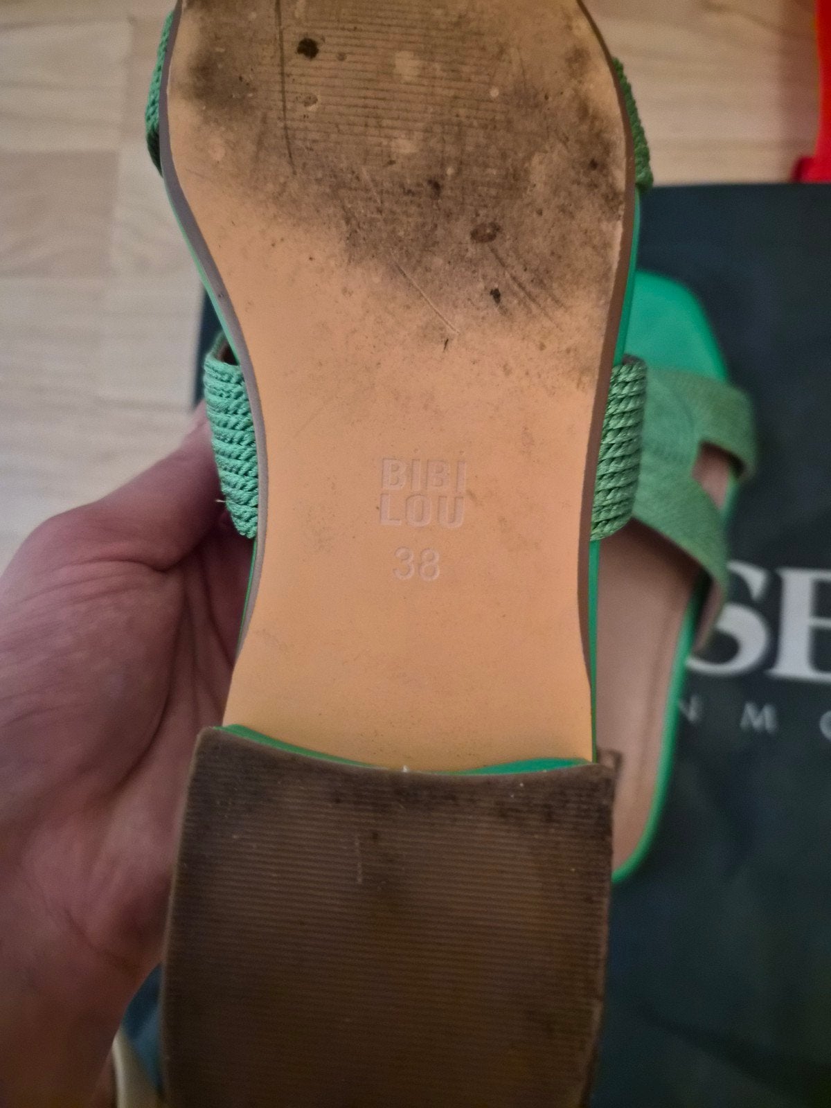 Bibi Lou Groen Slippers Maat 38, Slippers, Bibi Lou, Ophalen of Verzenden, Gedragen